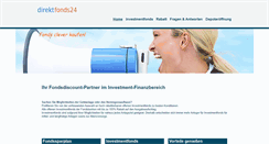 Desktop Screenshot of direktfonds24.net