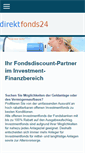 Mobile Screenshot of direktfonds24.net